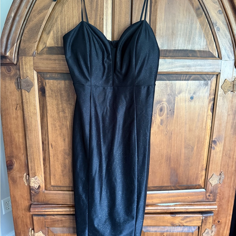 Honey and Rosie Black Strapless Dress